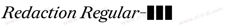 Redaction Regular字体转换